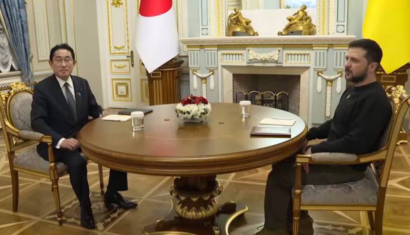 The Japanese prime minister in Kyiv said that Japan, like Ukraine, has its own territorial claims against Russia