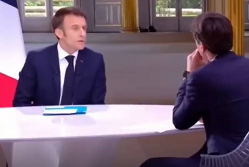 Ing upaya kanggo "nyedhaki wong" Macron sajrone wawancara "ora katon" njupuk jam tangane kanthi rega 80 ewu euro.