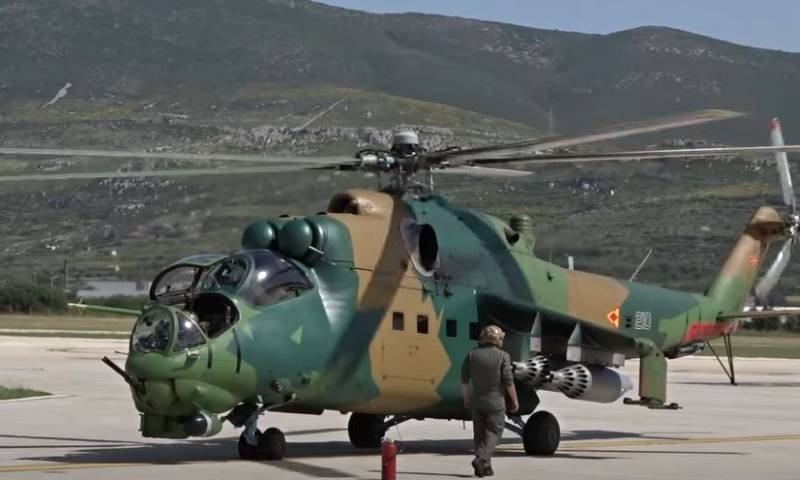 Ukraina zwróciła się do Sił Powietrznych Macedonii Północnej o dostawę śmigłowców szturmowych Mi-24