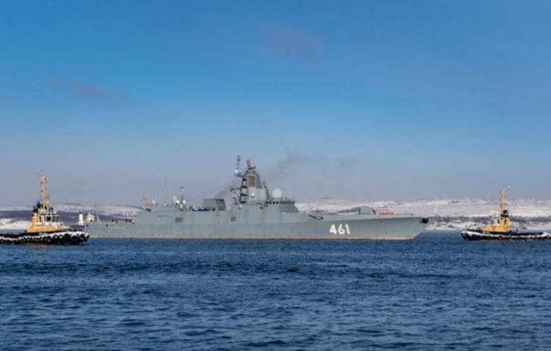 Фрегата Адмирал Касатонов, која је била на дугој пловидби више од годину дана, вратила се у Североморск