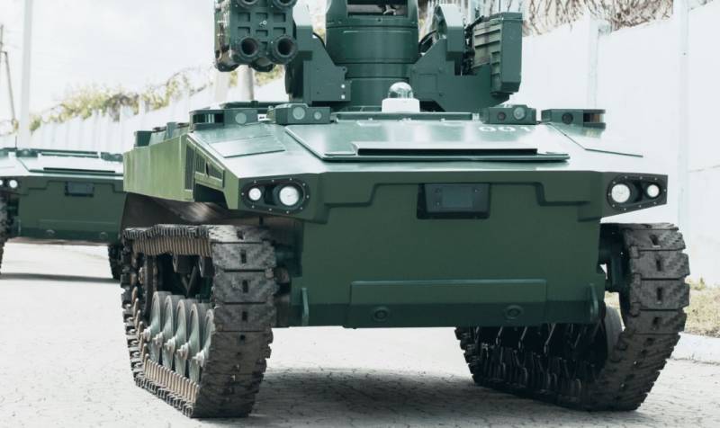 Il robot da combattimento russo "Marker" era dotato di un complesso anticarro "Kornet" da utilizzare in un'operazione speciale