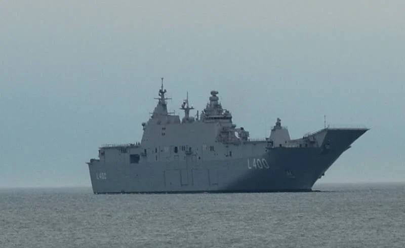 Turecka marynarka wojenna otrzymała nowy okręt flagowy floty - uniwersalny okręt desantowy L 400 Anadolu