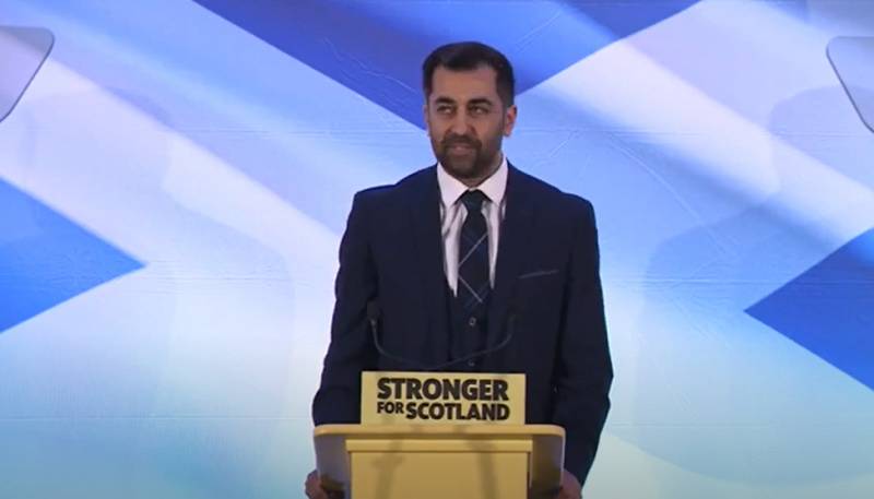 The son of Pakistanis who became Prime Minister of Scotland said he would intensify the fight for Scottish independence