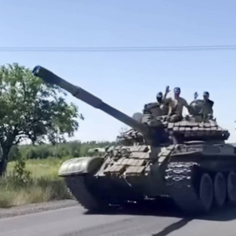 特种军事行动区的 T-62MV