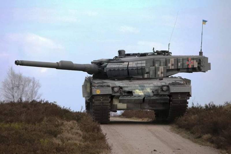 Take the best of both worlds: Armed Forces of Ukraine equip German tanks "Leopard 2" with Soviet dynamic protection "Contact-1"