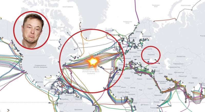 Уничтожение подводных интернет-кабелей между США и Европой нанесёт удар как по связи Starlink на Украине, так и по SpaceX в целом