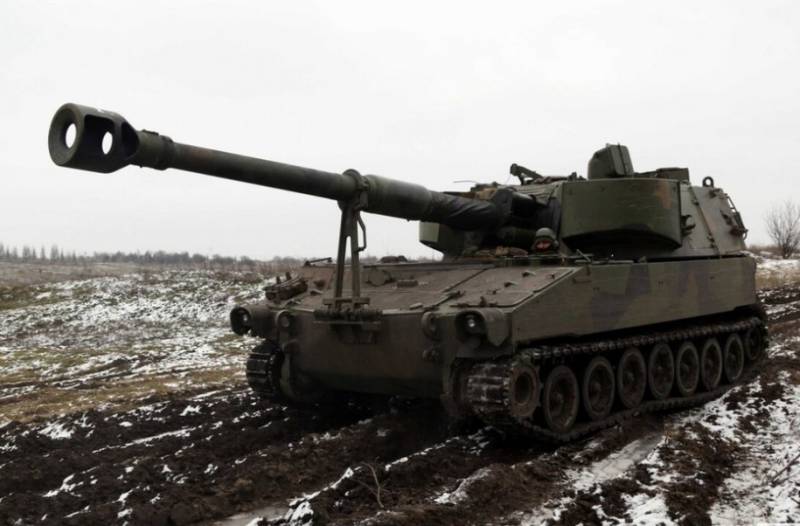 Последствия поражения российским Ланцетом американской САУ М109 ВСУ попали в кадр
