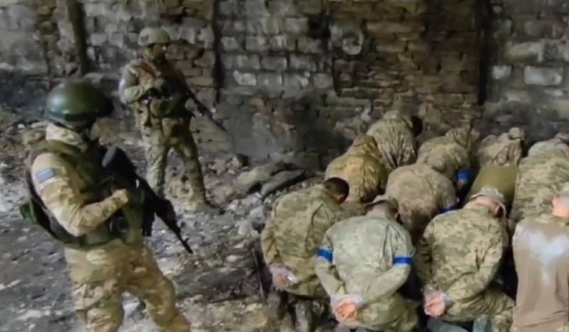 The surrender of the unit of the Armed Forces of Ukraine in the Avdiivka direction was captured