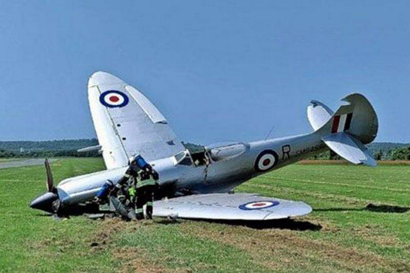 Jet tempur Spitfire Perang Donya II kacilakan ing Jerman