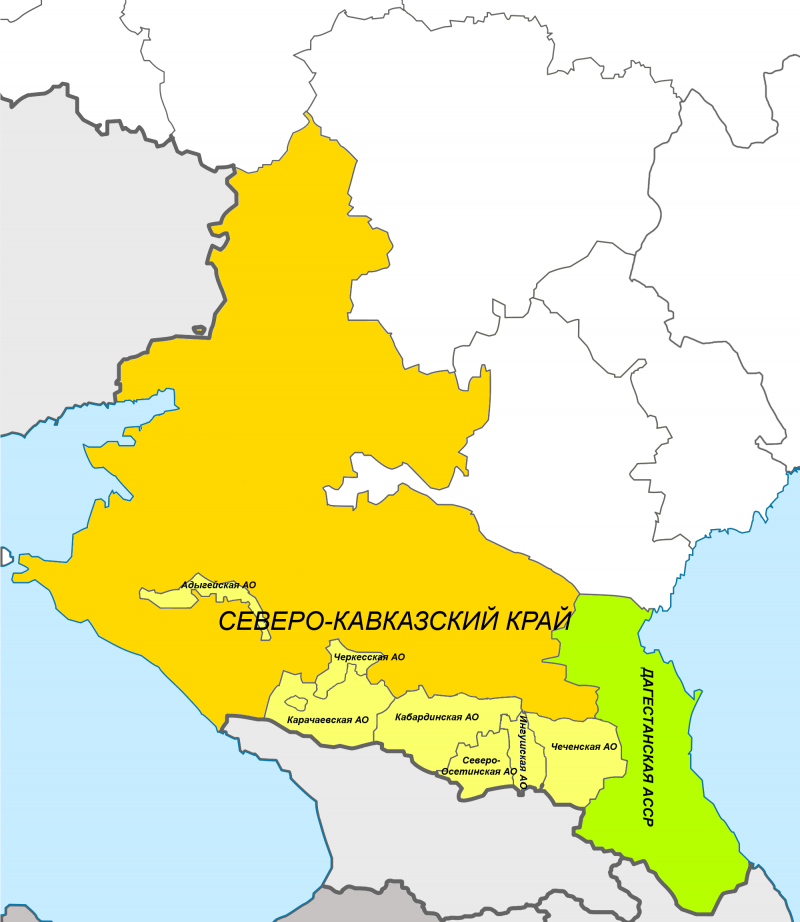 Карта ростовской области и ставропольского края