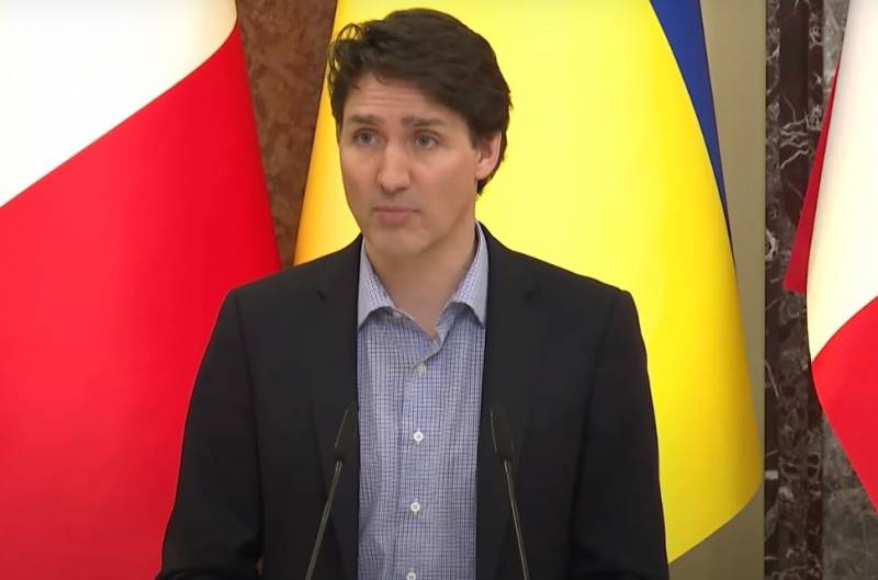 Украинские СМИ публикуют кадры визита в Киев премьер-министра Канады