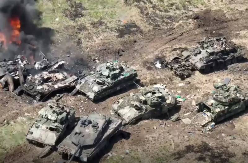 French press: Under Orekhovo, the Ukrainian army lost most of the Bradley infantry fighting vehicles supplied by the Americans