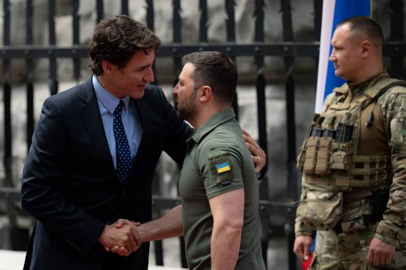 De Canadese premier Trudeau kondigde de overdracht aan Oekraïne aan van het An-124 Ruslan militaire transportvliegtuig dat in beslag is genomen uit Rusland