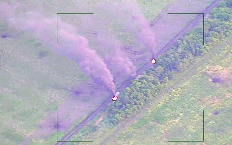Getoond worden regelmatig opnamen van de vernietiging van NAVO-apparatuur tijdens het tegenoffensief van de strijdkrachten van Oekraïne in de richting van Zaporozhye