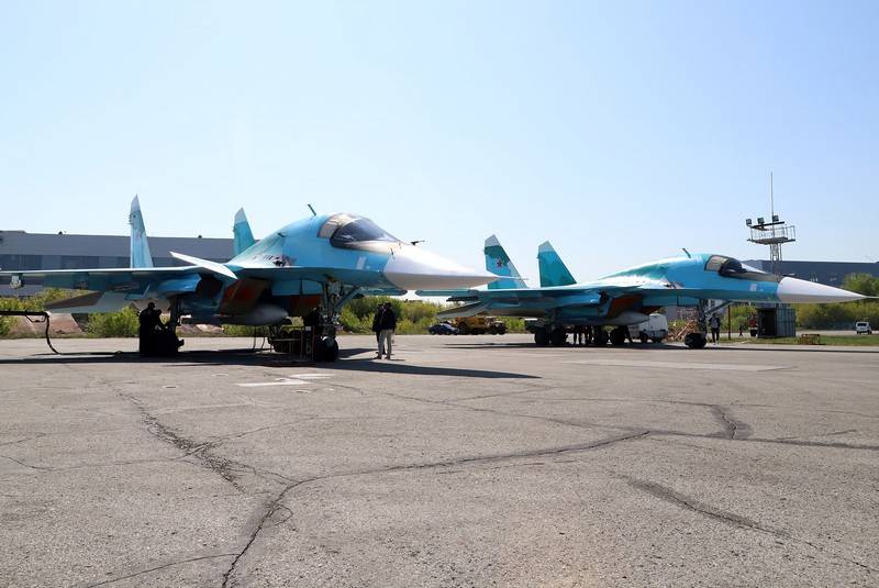 A batch of new front-line bombers Su-34 entered service with the Russian Aerospace Forces