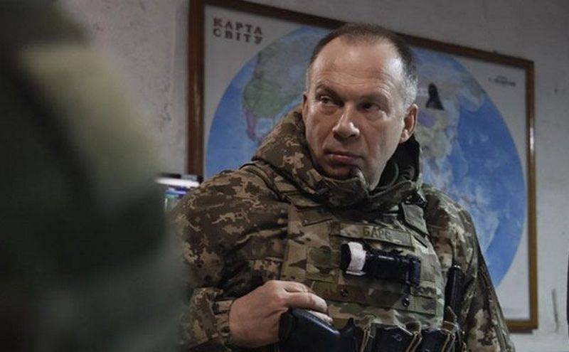 El comandante del SV de las Fuerzas Armadas de Ucrania, Alexander Syrsky, reconoció la parada de la contraofensiva en la dirección de Bakhmut.