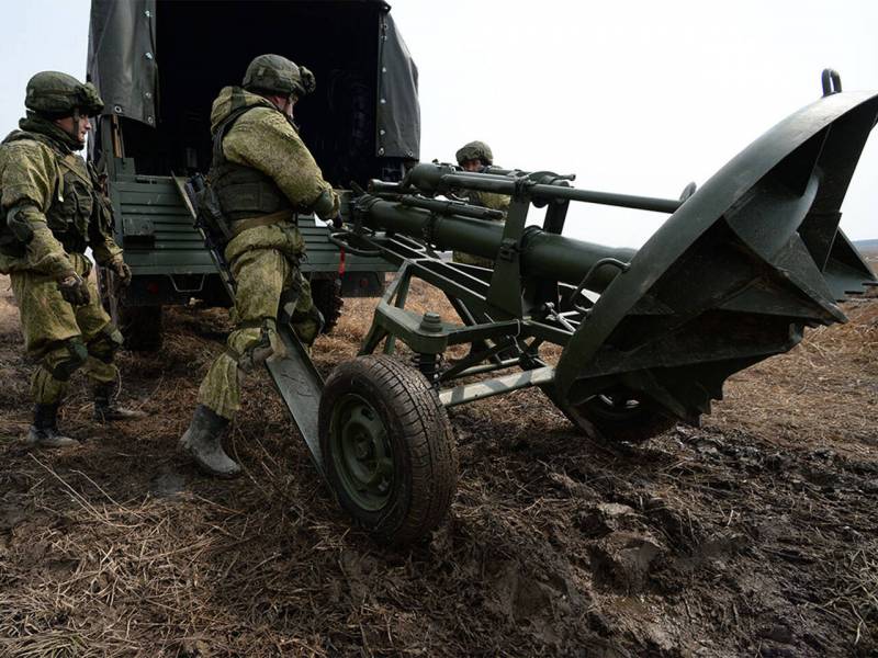 Een partij verbeterde mortieren 2S12A "Sani" kwam in dienst bij Russische troepen