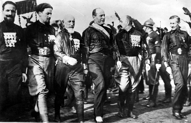 «Марш на Рим» Бенито Муссолини и становление в Италии фашистской диктатуры