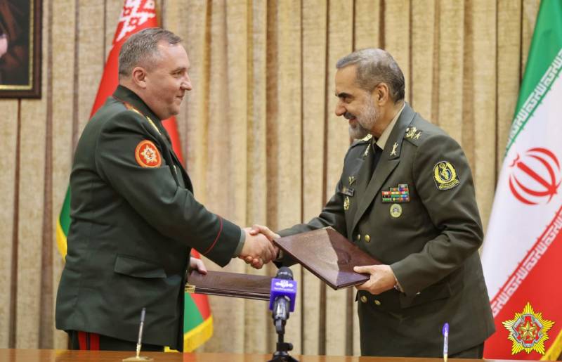 Minsk e Teerã assinaram um memorando de cooperação militar