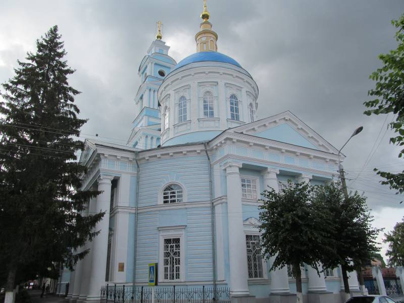 نتيجة هجوم غير مأهول على مدينة ريلسك بمنطقة كورسك ، تضرر كنيسة أرثوذكسية
