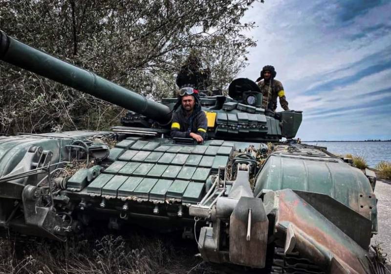 טנק אוקראיני טבע בנהר במהלך ניסיון של הכוחות המזוינים של אוקראינה להתקדם מסטארומיורסקי