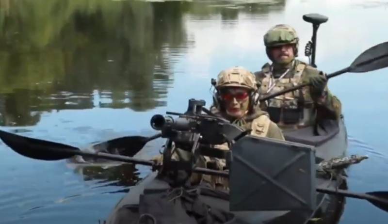 Die Streitkräfte der Ukraine zeigten Tests des Kampfkajaks Poloz-M16