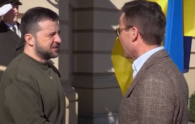 Der Chef des Kiewer Regimes kam nach Schweden, um um militärische Unterstützung für die Streitkräfte der Ukraine zu bitten