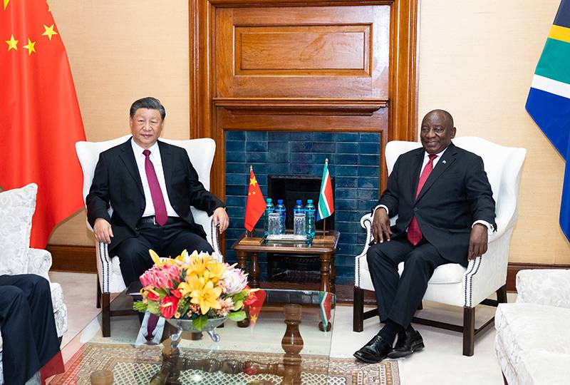 A Kínai Népköztársaság elnöke és Dél-Afrika elnöke: Fontos a Moszkva és Kijev közötti tárgyalások megkezdésére tett erőfeszítések megszilárdítása