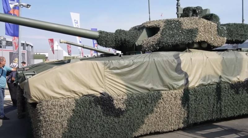 "Lobo russo em pele de cordeiro": a imprensa espanhola apreciou o sistema de camuflagem "Cape" no tanque T-14