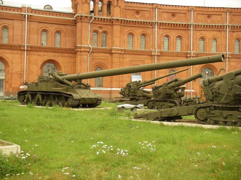 Reasons for the failure: Soviet designs for extra-large caliber guns