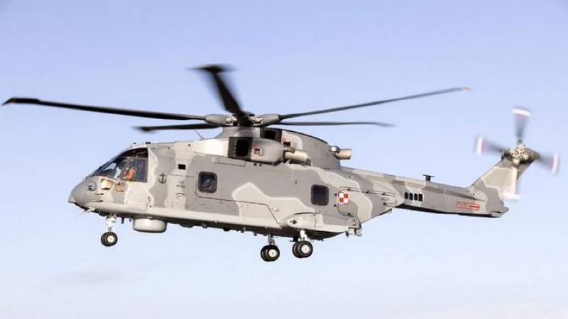 Польша получила первый из четырех заказанных вертолётов Leonardo Helicopters AW101 Merlin в противолодочной версии