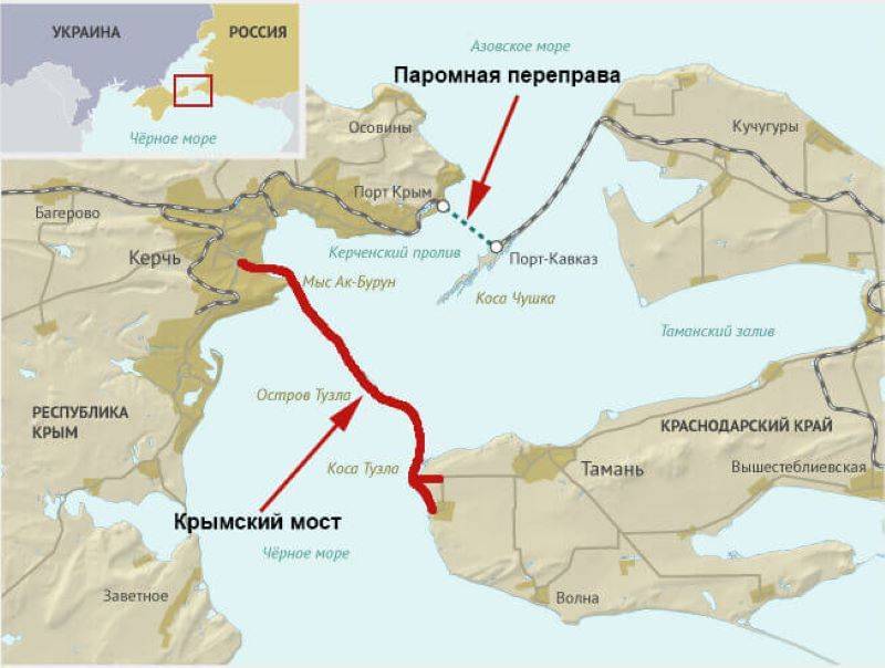 Онлайн карта крымский мост