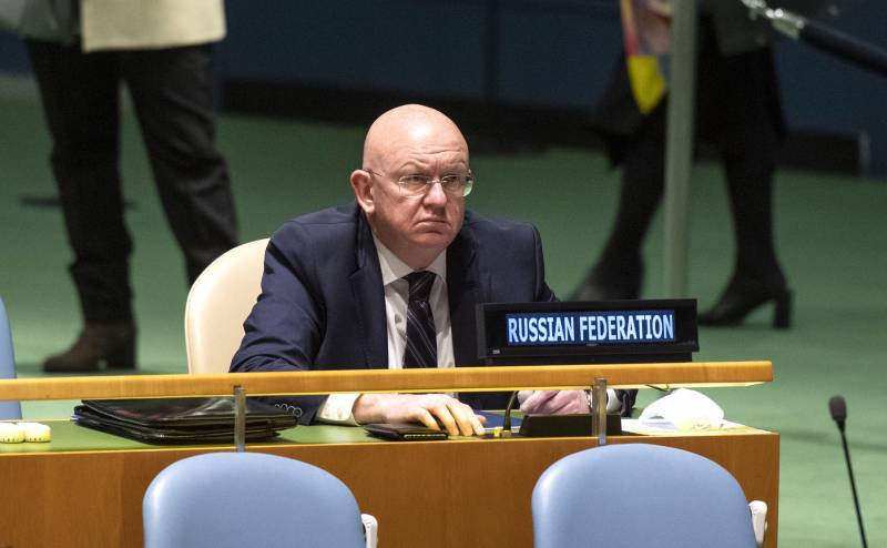 Ο Μόνιμος Αντιπρόσωπος της Ρωσίας Nebenzya χαρακτήρισε τη Δύση συνεργό στην εγκληματική πολιτική του καθεστώτος του Κιέβου