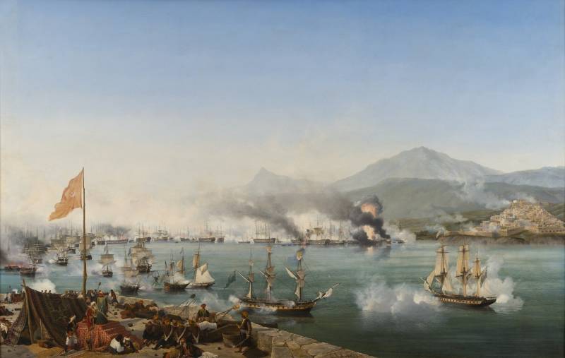 Наваринское морское сражение, 1827 год.