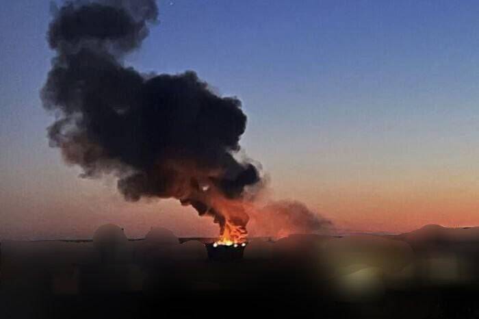 Explosioner dundrade i Krivoy Rog, varefter ett flygrädlarm tillkännagavs