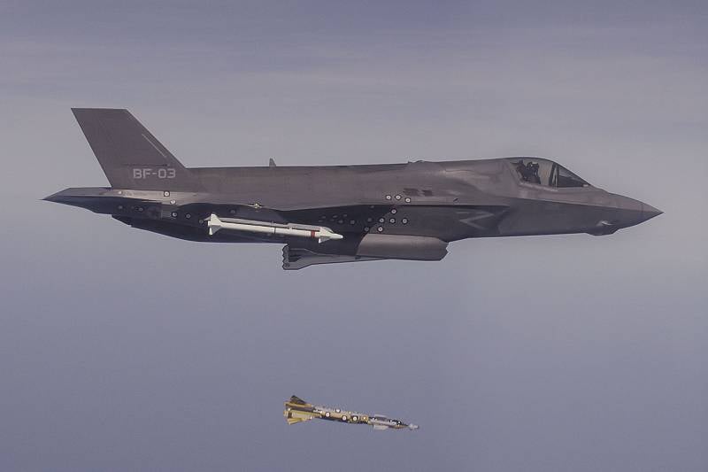 Wreckage of a previously crashed F-35 fighter found in the United States