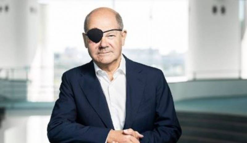 Der deutsche Bundeskanzler zeigte sein erstes Foto mit Augenklappe nach einem Sturz beim Joggen