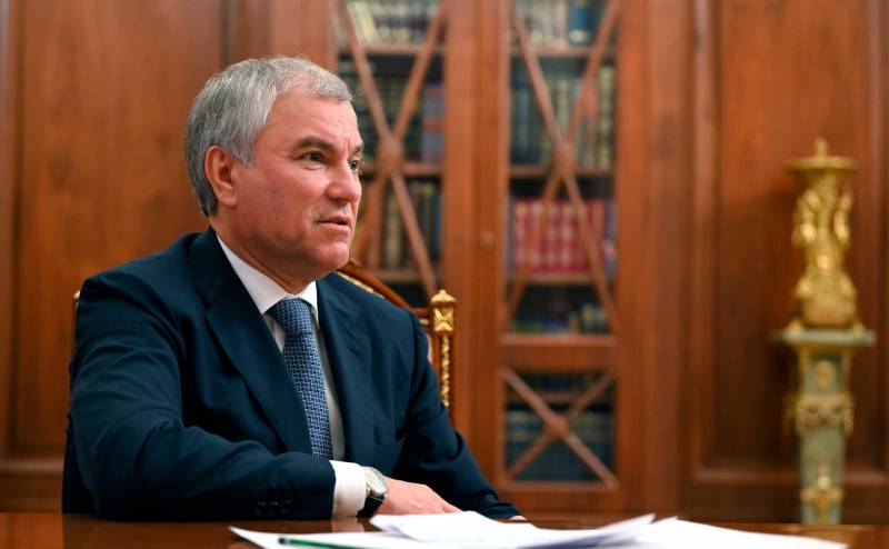 Presidente de la Duma Estatal de la Federación de Rusia: La situación en Alto Karabaj es un asunto interno de Azerbaiyán