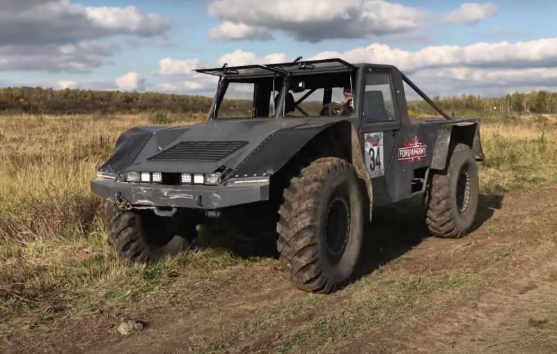 The creator of the Sherp all-terrain vehicle presented a tactical pickup truck for the Russian Armed Forces