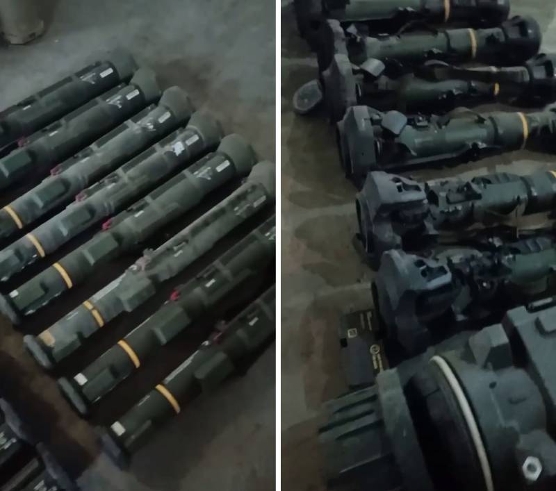 Hamas showed an arsenal of anti-tank weapons, including British NLAW