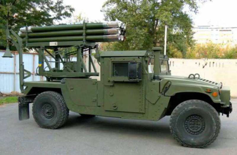 Forțele armate ucrainene folosesc MLRS bazat pe vehicule HMMWV