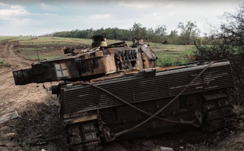 ظهرت لقطات لتدمير دبابة ألمانية أخرى من طراز ليوبارد 2 تابعة للقوات المسلحة الأوكرانية
