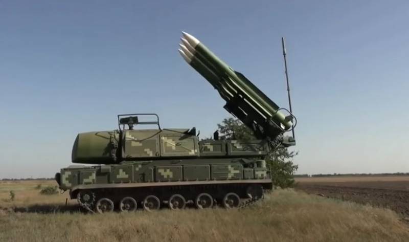 Footage has appeared of the destruction of a Ukrainian air defense system by a Lancet drone, followed by the detonation of anti-aircraft missiles