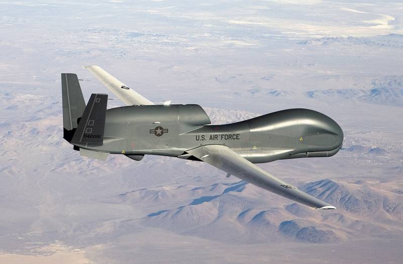 An American UAV flying over the Black Sea signaled that it had lost contact and began to move away towards the US base in Italy