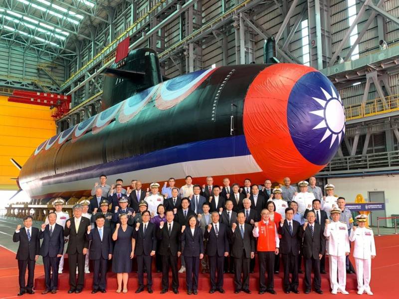 Taiwan bouwde zijn eerste onderzeeër