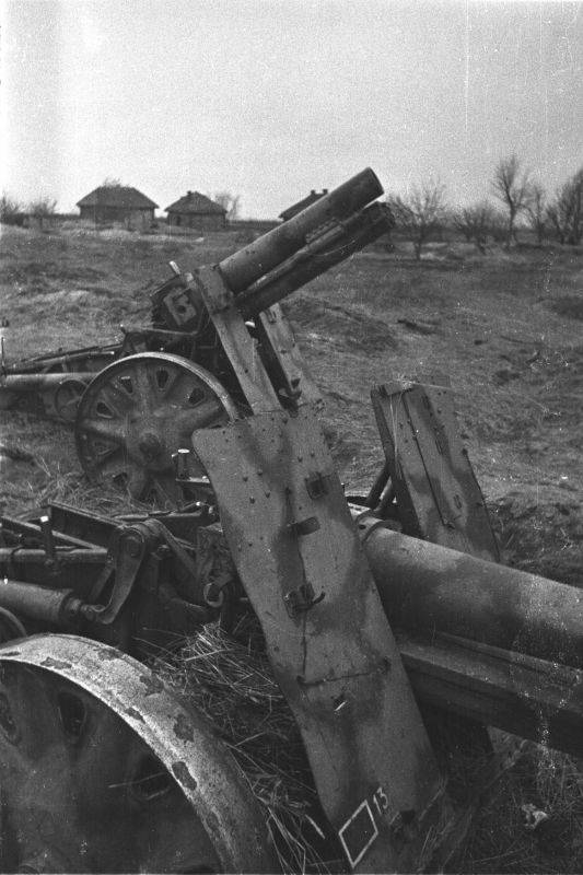 전후 독일 75mm 및 150mm 보병포 사용