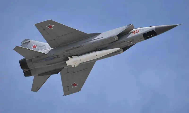 The Russian Aerospace Forces launched a strike with hypersonic Kinzhal missiles at a Ukrainian military airfield in the Khmelnitsky region