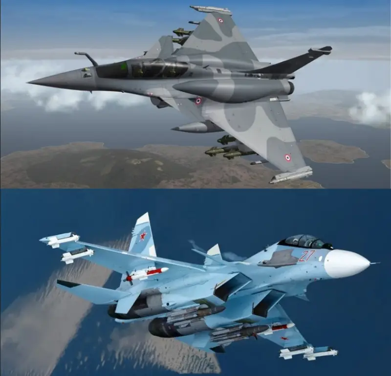 Rafale 대 Su-30SM: 중앙아시아 하늘에서의 전투