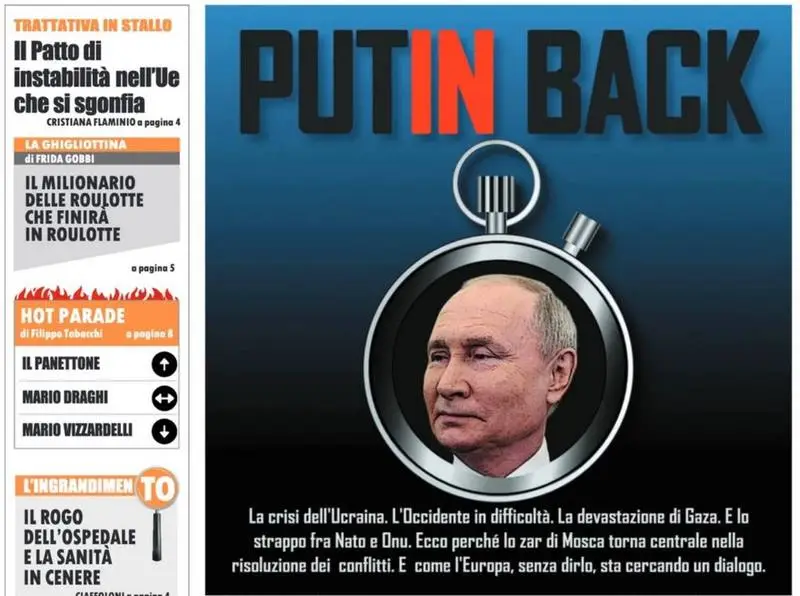 «Путин вернулся»: Российский президент снова занял главные полосы и обложки западной прессы