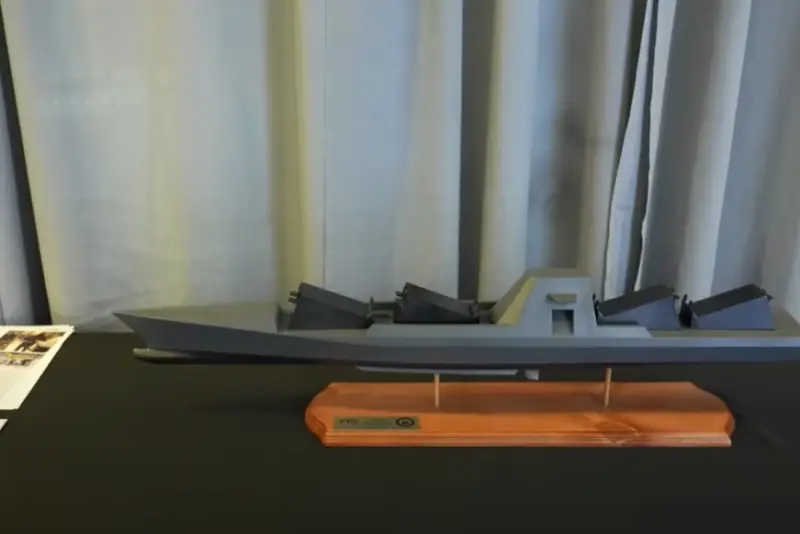 По имени «Бесстрашный»: на военно-морском симпозиуме в США представили модель перспективного безэкипажного корабля M-USV Dauntless